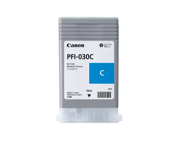 Canon Ink Tank PFI-030C - Pigment Cyan Ink Tank 55ml